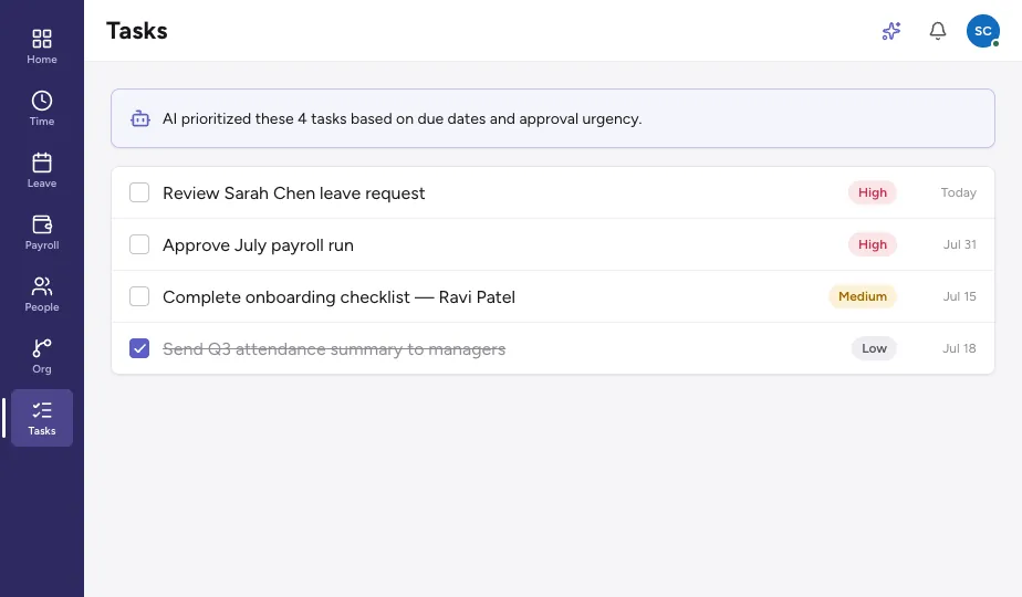 ZawiyaHR Onboarding screen